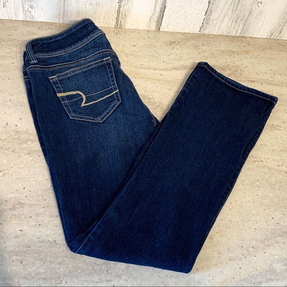 American Eagle 🦅 Slim Boot Stretch Jeans Sz 2 Reg - Picture 8 of 8